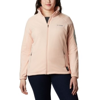 Dámské Bundy Columbia Titan Pass II 2.0 Fleece Plus Size Růžové EXBUYA760